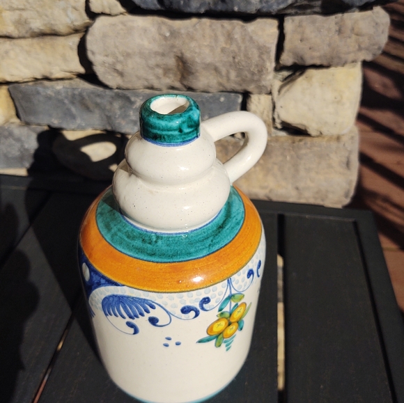 Vintage Handpainted Italian Pottery Jug - Picture 3 of 4